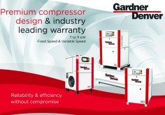 New oil lubricated compressors Gardner Denver, 7-11Kw. Introduction of the new range