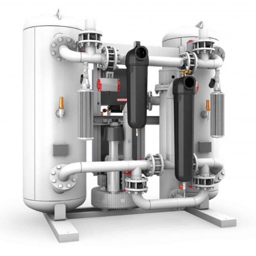 Адсорбційні осушувачі з гарячою регенерацією і зовнішньою повітродувкою, потік  від  8 до 248  м куб/хв