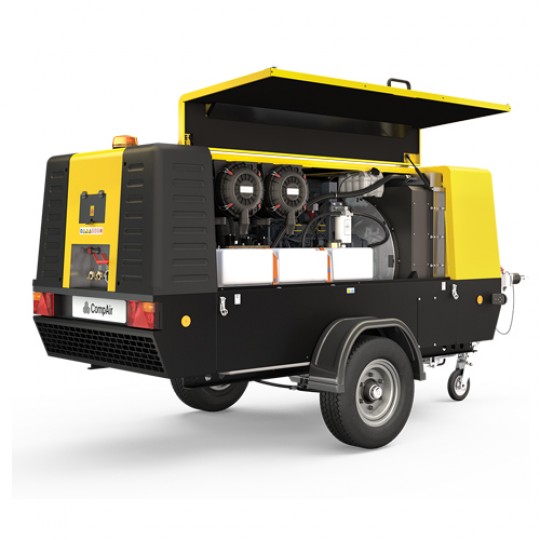 Portable compressors with capacity from 10,5 to 13,3 m3 / min